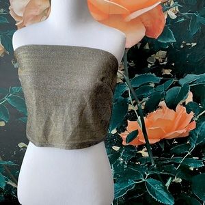 Glittery Sleeveless Crop Top Wild Fable Size M